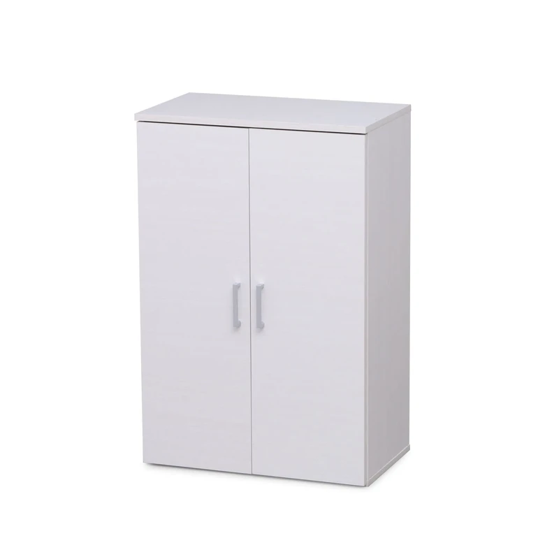 Iris Ohyama Shoe Cabinet, Shoe Cabinet storage, Wooden Shoe Cabinet, Shoe storage cabinet with 2 doors and shelves, Modular & Design, Entry, Bedroom, 35x60x90, SR-6035, White Oak