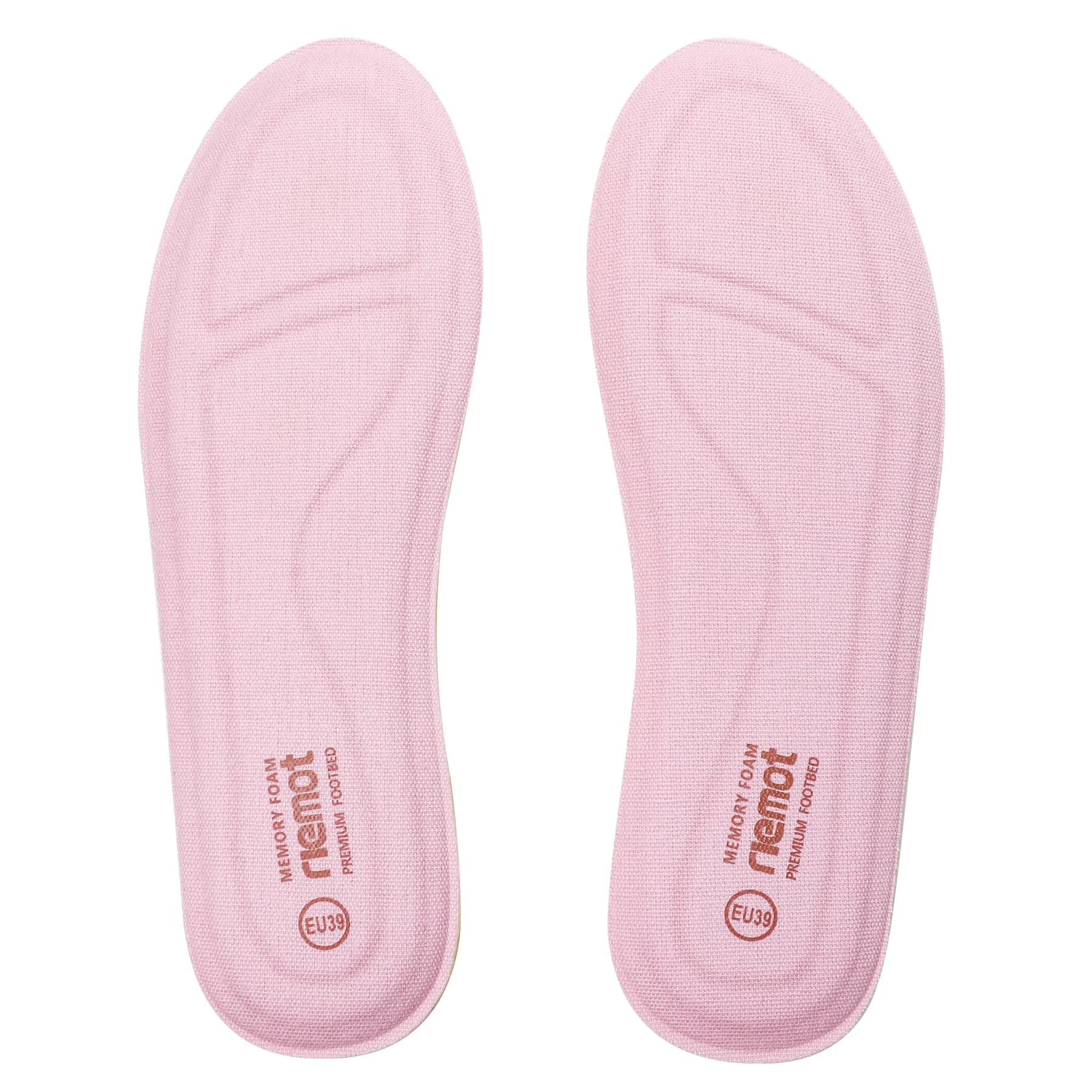 riemot Memory Foam Insoles for Men and Women,Replacement Shoe Inserts for Sports Shoes,Trainers,Sneakers,Work Boots and Walking Shoes,Comfort,Cushioning, Women Pink UK 5
