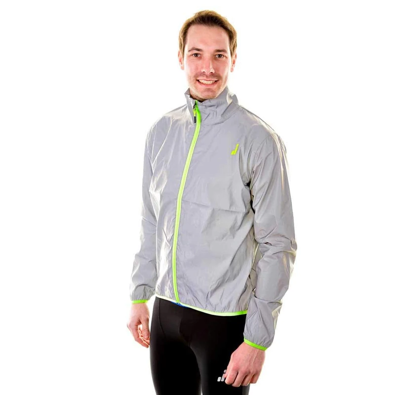 Joluvi Vision reflective jacket, Gris Medio/Amarillo Neón, M