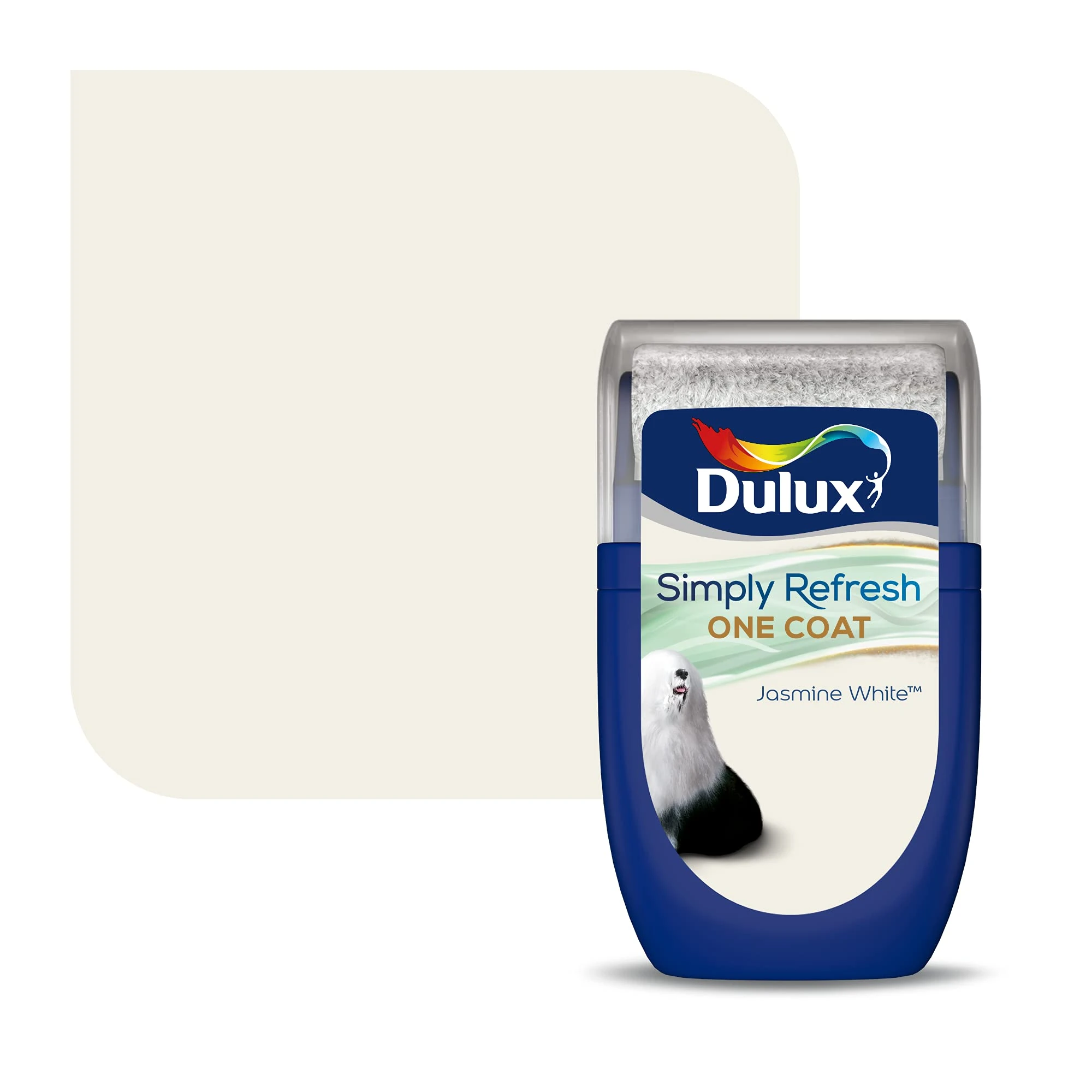 Dulux Simply Refresh Tester Paint - Jasmine White - 30 ml