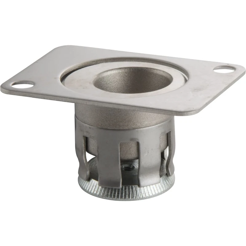 GU B-00280-20-0-8 BKS B00280 Ground Sleeve Slider Gate Bolt Bar Adjustable Floor Lock Stainless Steel, Silver - Image 1