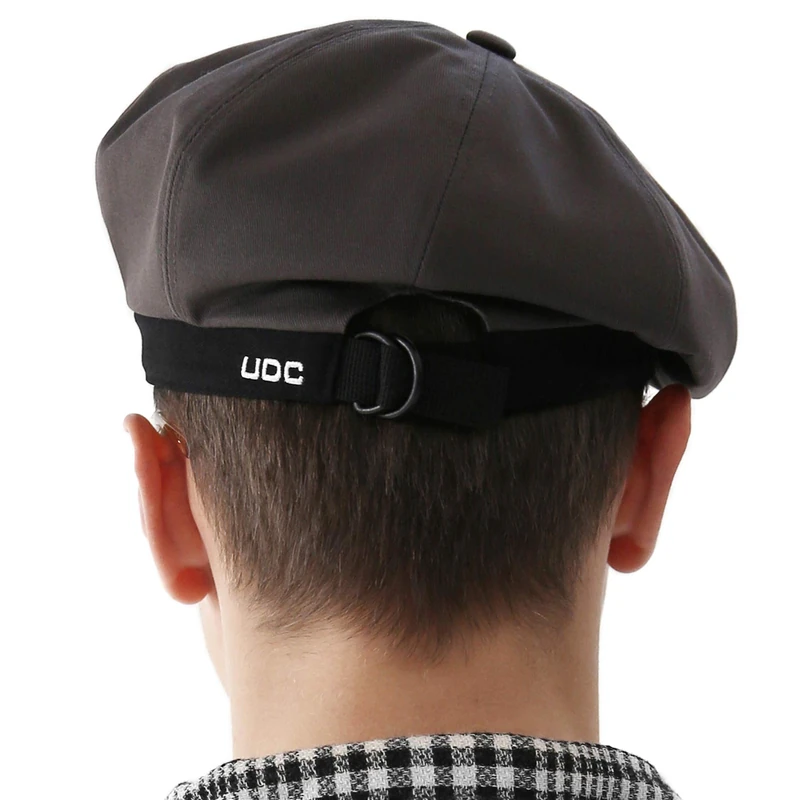 UNDERCONTROL French Artist Casual Adjustbale Strap Military Cotton Classic Painter Size Adjust Beret Hat Unisex Hunting Newsboy Cap (Grey)