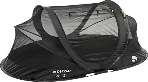 DERYAN BV Mosquito Tent - Pop-Up - Perfect for Traveling - Suitable for 2 Persons - Black