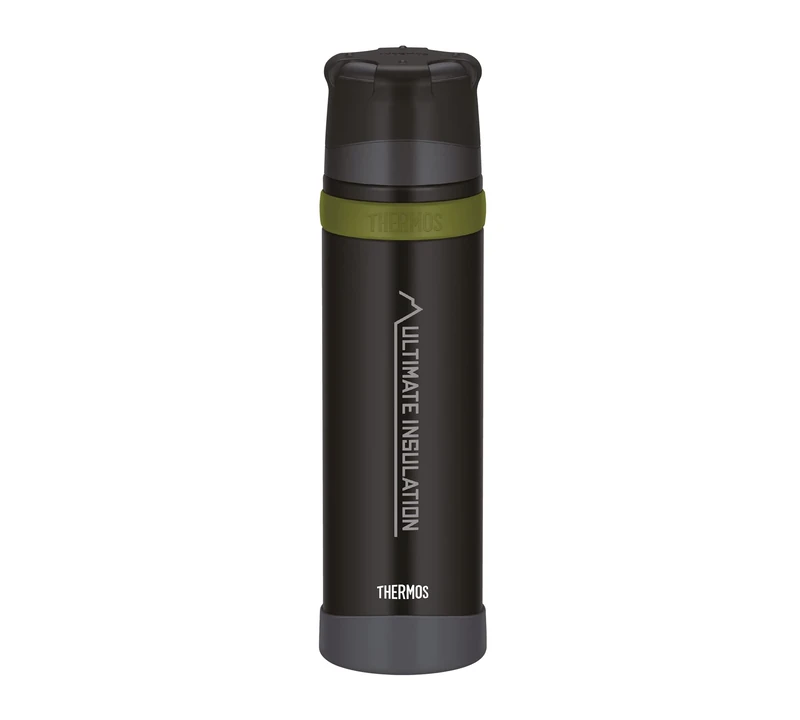 Thermos Flask, Stainless Steel, Charcoal Black mat, 0,9 Liter