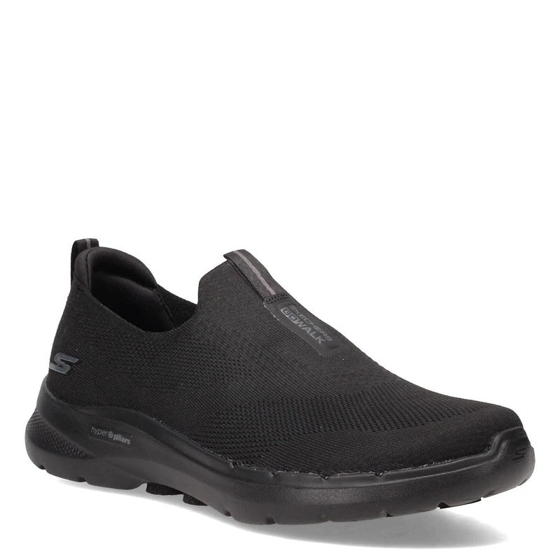 Skechers Men's Gowalk 6-Stretch Fit Slip-On Athletic Performance Walking Shoe, Black, 9.5 X-Wide