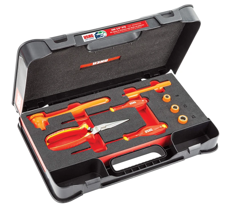USAG U00980508 Insulated Tool Set for Hybrid and Electric Cars