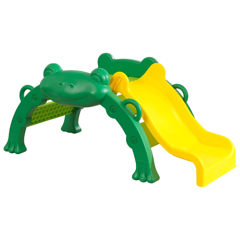 KidKraft Frog Hop & Slide Toddler Climbing Frame With Slide, Indoor And Outdoor Playground, Toddler Toys, 20082