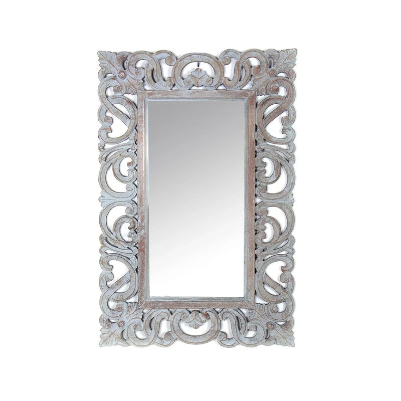 Cribel Kyara Small Mirror Grey 90, H90D1.5W60 Spec.H59.5W28.5 - Image 1