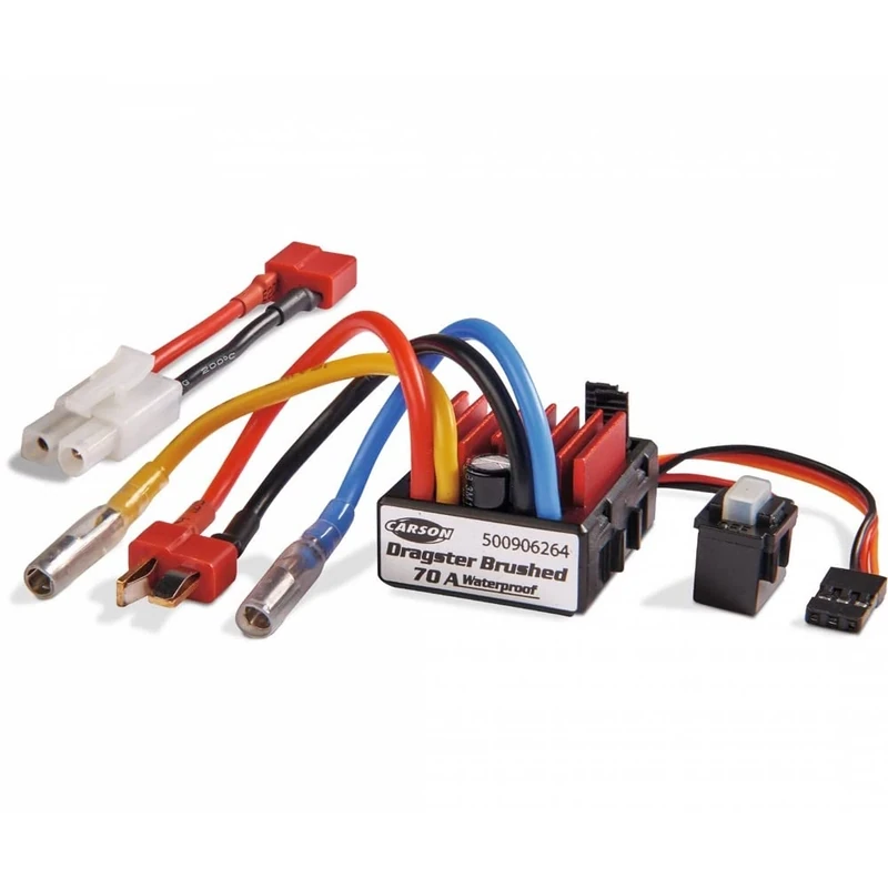 Carson 500906264 Driving Controller Dragster Brushed 70A - Accessories for RC Models, Accessories for Remote Controlled Models, Tuning Part, Replacement Part for RC Vehicles
