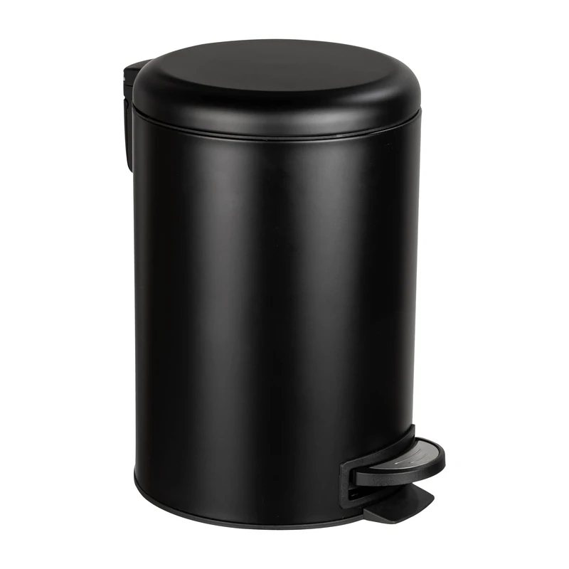 WENKO Leman Easy Close Pedal Bin 12 L Black