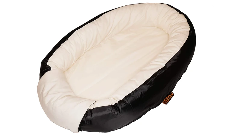 DERYAN Babynest Luxe - for Newborn and Babies - Breathable & Soft Cotton - Black/Cream