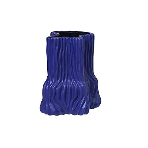 Broste Copenhagen 14445412 Earthenware Vase, Blue