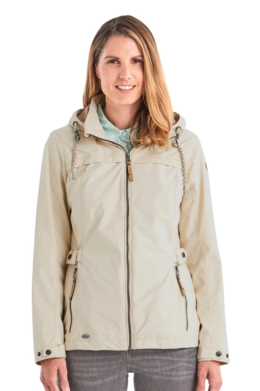 G.I.G.A. DX Women's Jamil Wmn Jacket A Functional Jacket/Outdoor Jacket with Zip-off Hood, womens, 36742-000, ecru, 48 (EU)