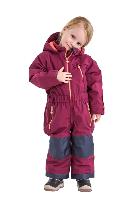 Killtec Gauror Jr Boys' Ski Overalls, Snow Trousers with Hood, Orchid, EU 104