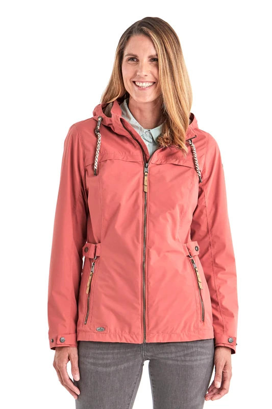 G.I.G.A. DX Women's Jamil Wmn Jacket A Functional Jacket/Outdoor Jacket with Zip-off Hood, womens, Functional jacket/outdoor jacket with zip-off hood, 36742-000, Dark coral, 38