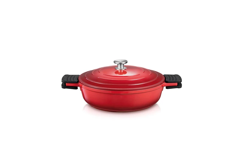 Tescoma Fonda Pan with Lid Bordeaux, Diameter 28 cm