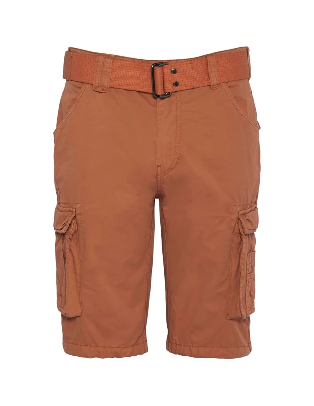 SCHOTT NYC Men's TRRANGER30 Cargo Shorts, Orange, 34