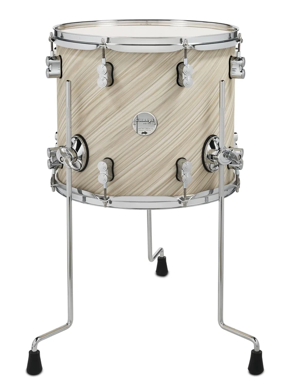 Pacific Drums Concept Maple Floor Tom, 14" x 12", Twisted Ivory Finish Ply