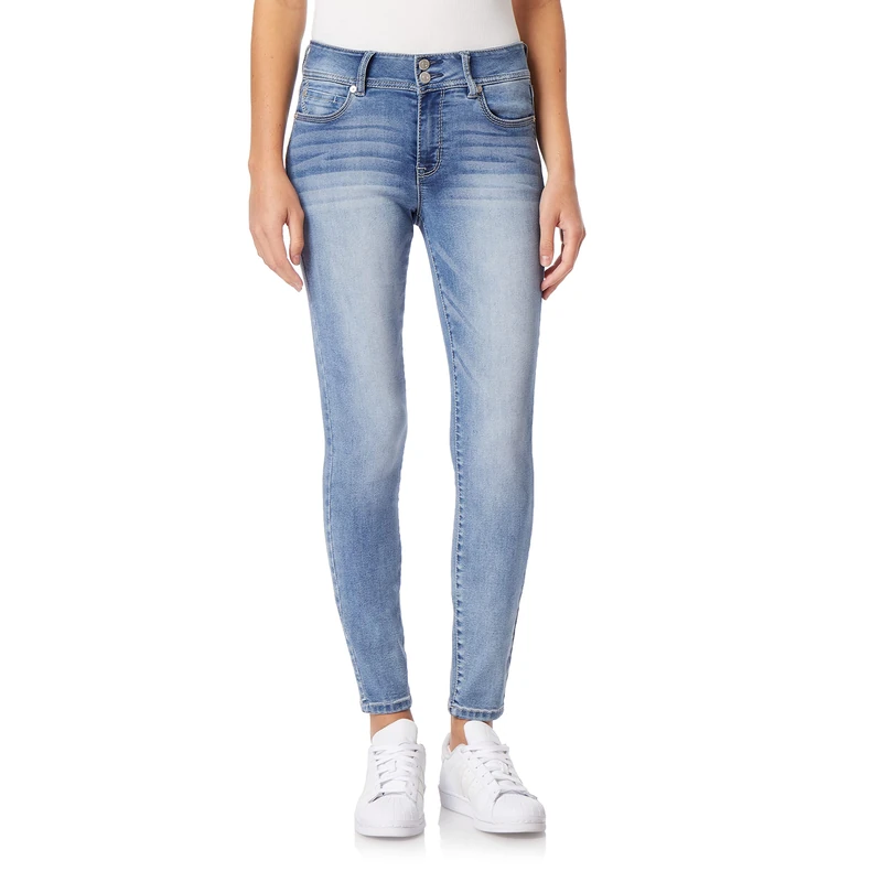 WallFlower Women's Instasoft Ultra Fit Skinny Jeans, Mel, 7