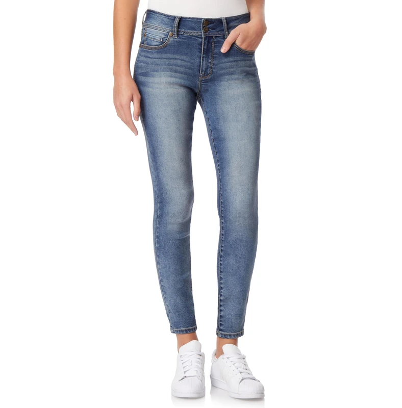 WallFlower Women's InstaSoft Ultra Fit Skinny Jeans, Lucy, 15