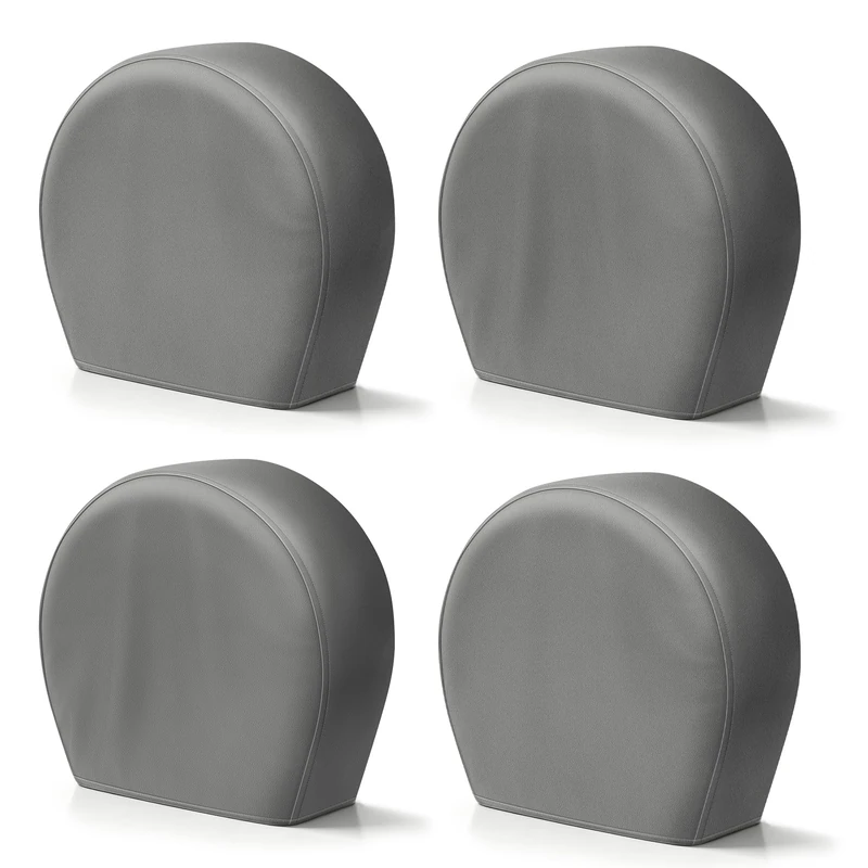 Explore Land Tire Covers 4 Pack - Tough Tire Wheel Protector for Truck, SUV, Trailer, Camper, RV - Universal Fits Tire Diameters 39-42 inches, Charcoal