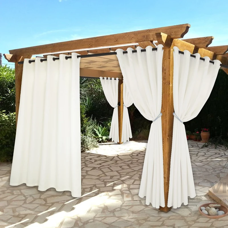Bonzer Waterproof Indoor/Outdoor Curtains for Patio Thermal Insulated Thick