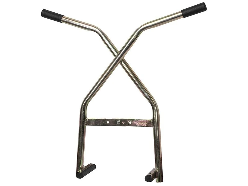 Faithfull FAIKERBL Heavy-Duty Kerb Lifter Tongs, 360 mm Clamping Range, 100 kg Capacity, Silver, Overall Length: 850mm