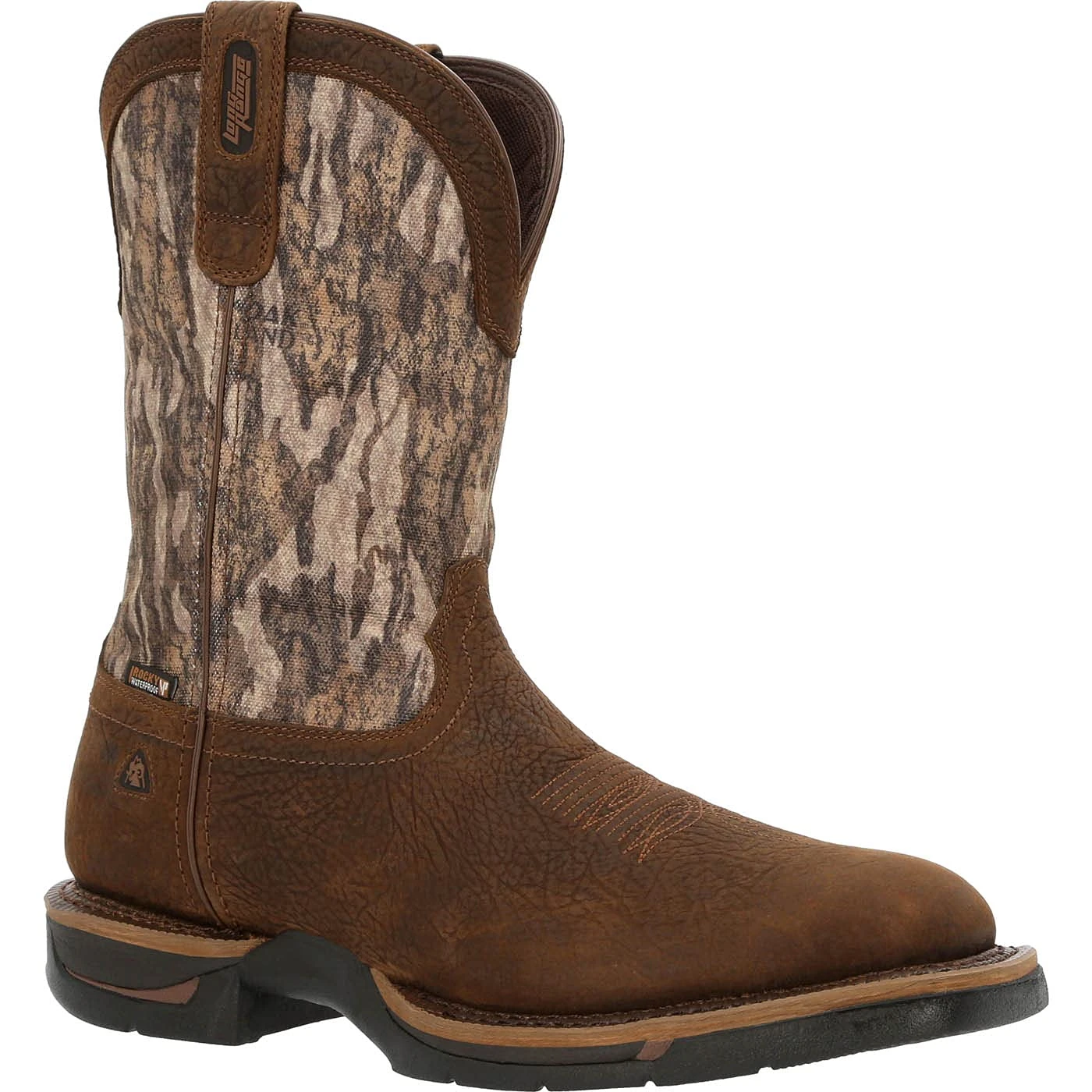 Rocky Men's Long Range 11" Waterproof Western Boot, Mossy Oak Bottom Land, 6 UK