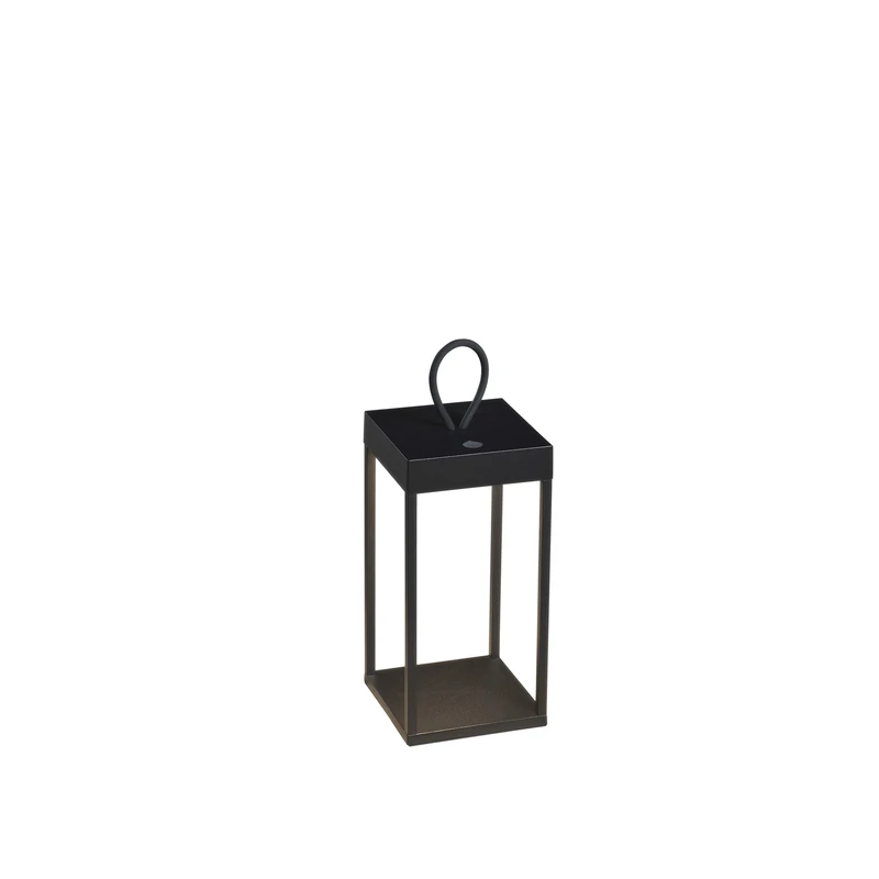 Konstsmide Ravello 7811-750 USB Lantern with Battery and Stepless Dimmer Adjustable Colour Temperature On/Off Touch Function with Charging Status Indicator