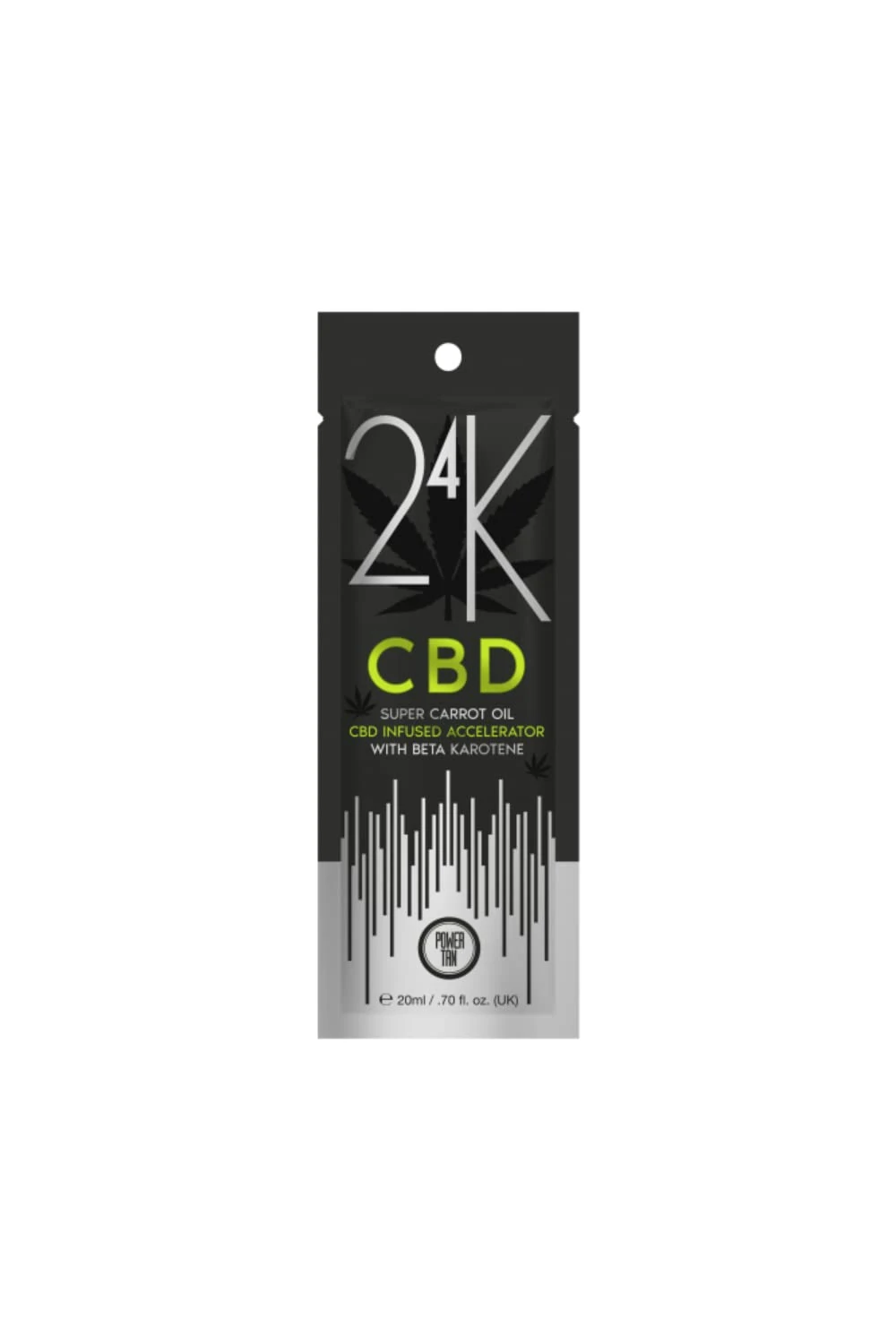Power Tan 24K CBD Super Carrot Oil CBD Infused Sunbed Tanning Accelerator Cream Lotion 20ml