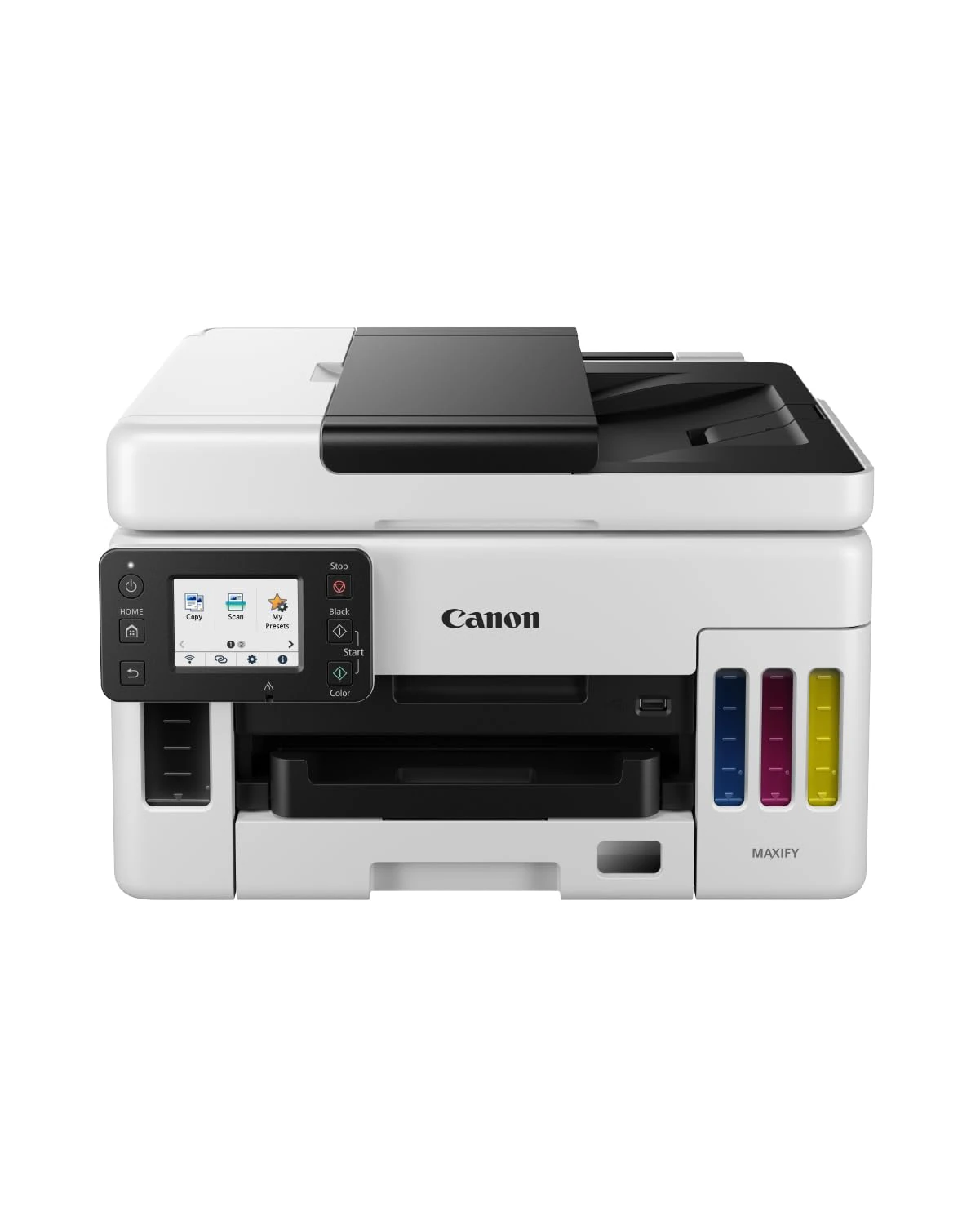 Canon MAXIFY GX6050 Printer for Home/Office Use - Colour Printers and Scanners All-in-One Wireless | MegaTank Inkjet Printer, Copier & Scanner | WiFi, Ethernet and USB Connectivity A4 Printer