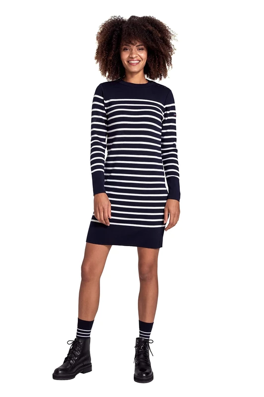 Armor Lux Bénodet Women's Dress, Rich Navy/Nature, 8