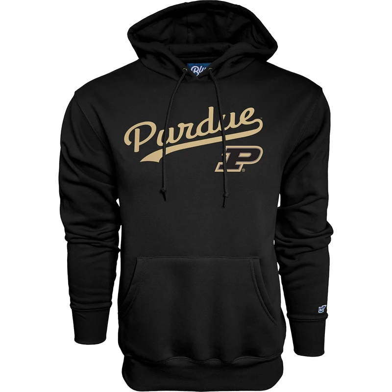 Blue 84 Men's Hoodie Cursive Team Color