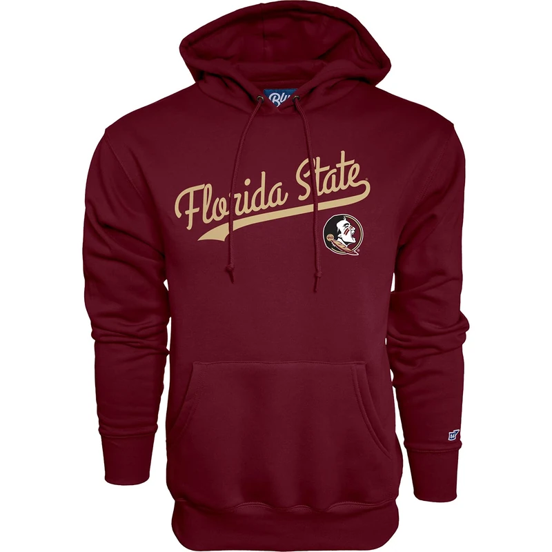 Blue 84 Men's Hoodie Cursive Team Color
