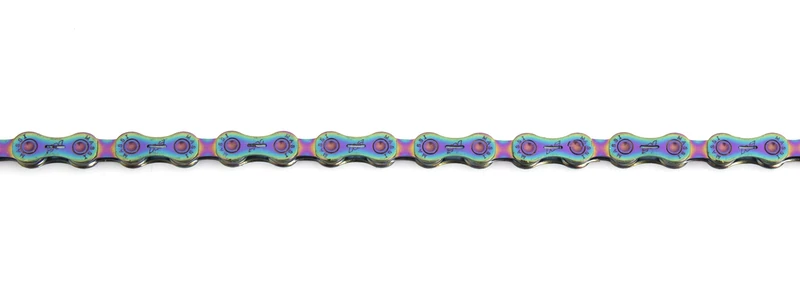 Massi Rainbow Chain for Bicycle, Sports and Outdoors, Iridescent, 118 Links