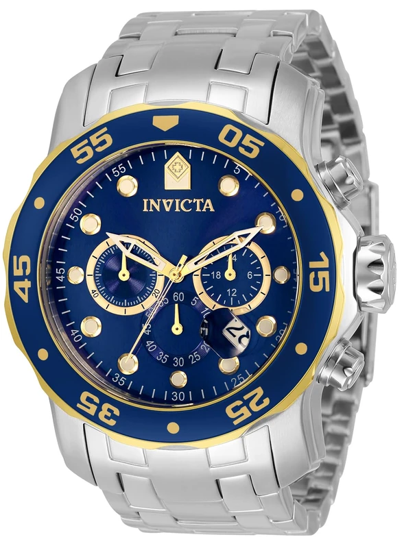 Invicta Pro Diver - Scuba 33996 Men's Watch - Waterproof - Analogue - Quartz Movement - Stainless Steel with Blue dial - 48mm