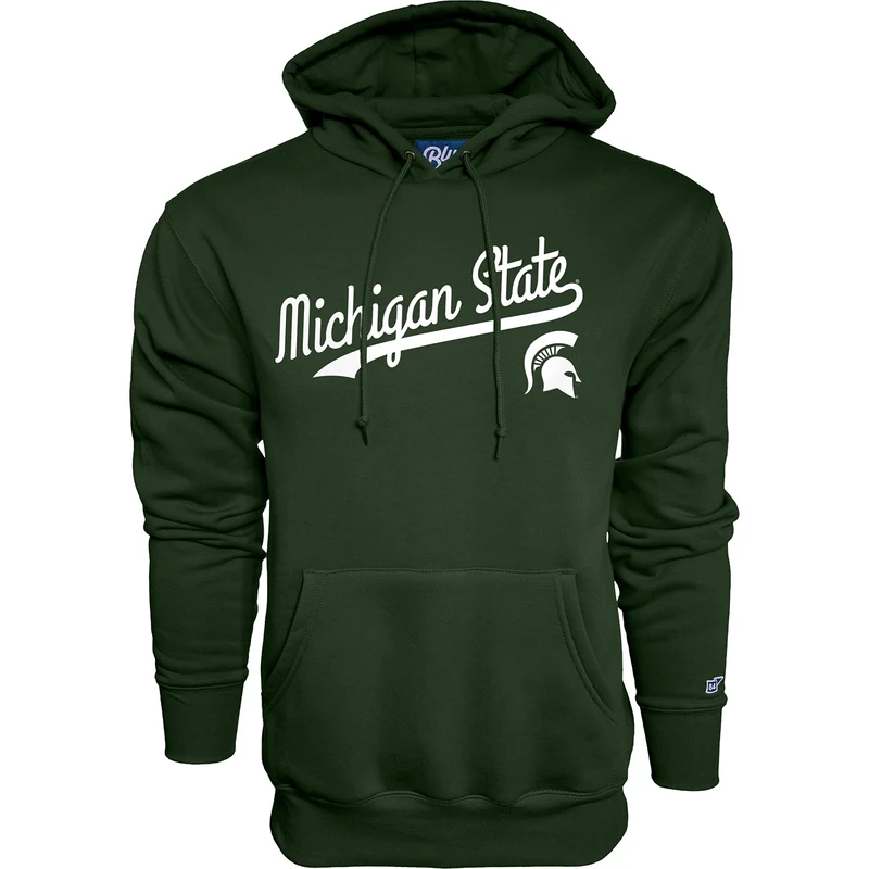 Blue 84 Men's Hoodie Cursive Team Color Hooded Sweatshirt, L