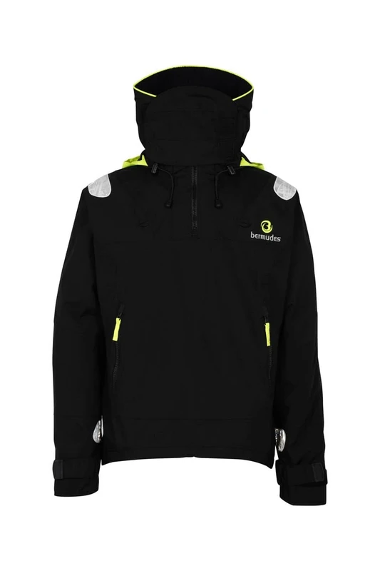 Bermudes Men's Venturi Waterproof Jacket, Black/Dark Grey, XXL