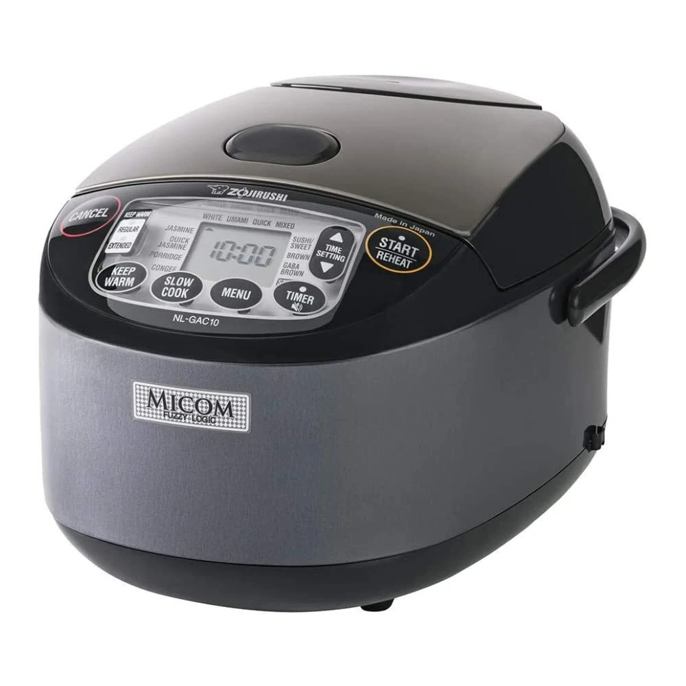 ZOJIRUSHI NL-GAC10 BM Umami Micom Rice Cooker & Warmer, 5.5-Cup, Metallic Black, Made in Japan