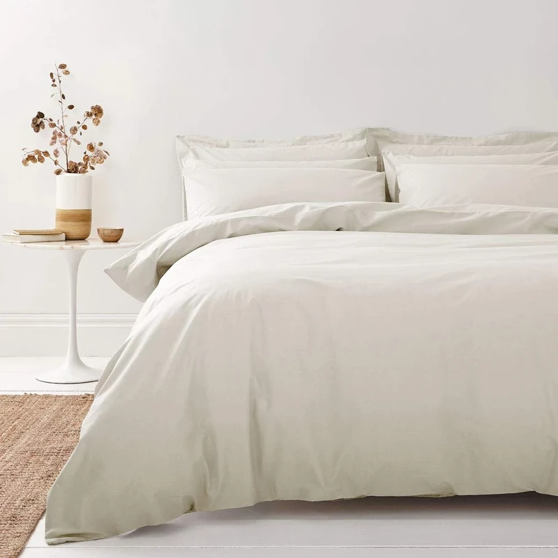 Bianca 200 Thread Count Organic Cotton Emperor Duvet Set Natural
