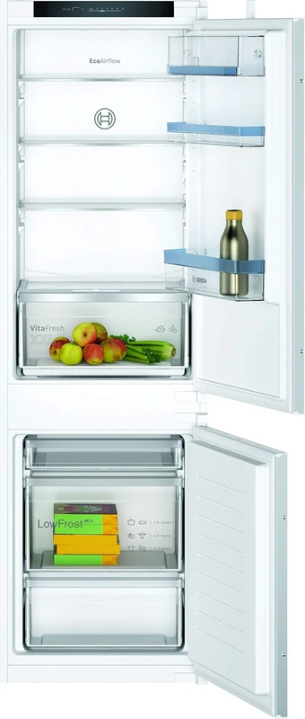 Bosch - KIV86VSE0 - Series 4 - Built-in fridge and freezer - 177.5 x 56 cm - 184 l fridge and 85 l freezer - Trailing hinge - LowFrost - Made in Germany