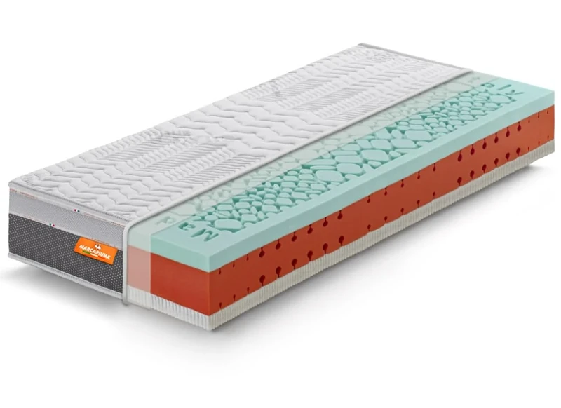 Marcapiuma Single Mattress with Memory + Lattice GEL 90 x 190 High, 23 cm CELEBRATION H3 Medium/Rigid Medical Device with SILVER Coating Removable Mite Cover Breathable 100% Made in Italy - Image 1