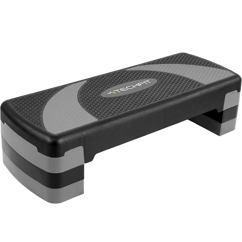 TechFit Aerobic Stepper Adjustable 3 Level Portable Bench for Aerobic Fitness - Image 1