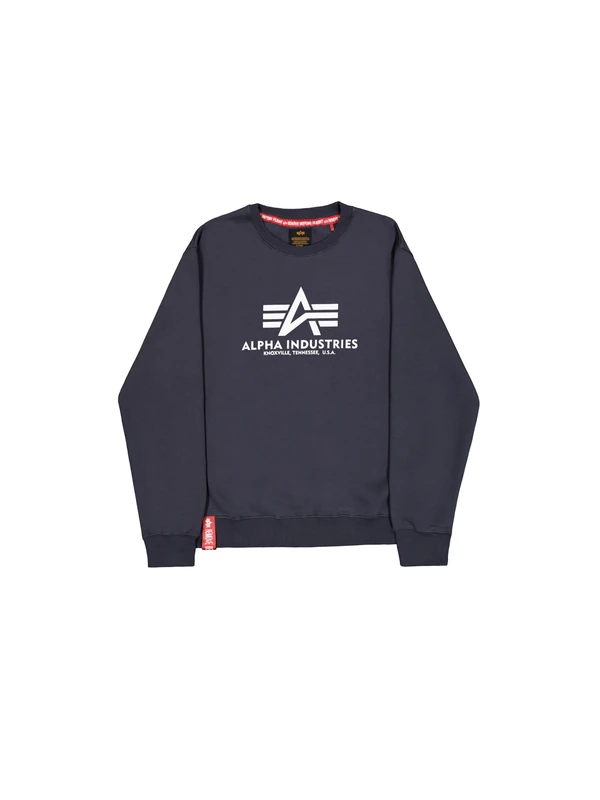 ALPHA INDUSTRIES Men's Basic Sweater Sweatshirt (Pack of 1) Navy