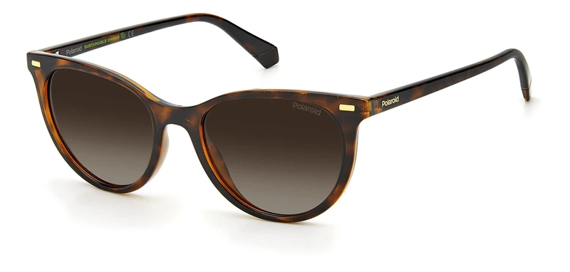 Polaroid Sunglasses PLD 4107 / S 086 / LA sunglasses Woman color Havana brown lens size 52 mm