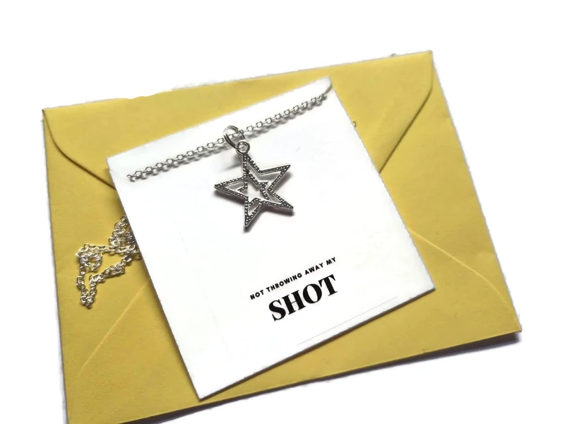 Hamilton Musical Star Charm Necklace - Theatre Gift