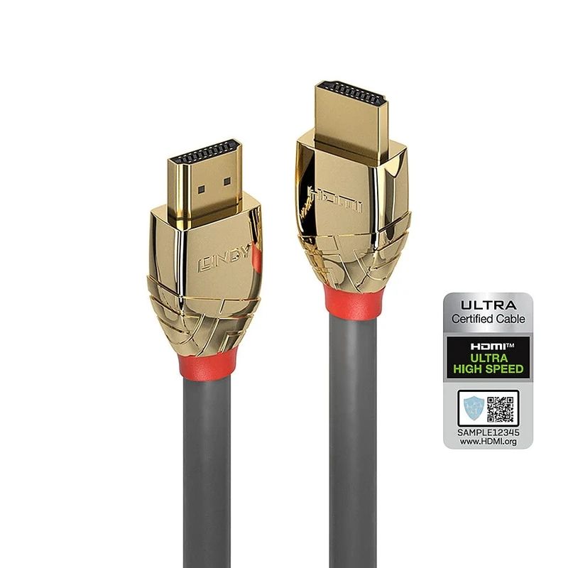 LINDY 3m Ultra High Speed HDMI Cable, Gold Line