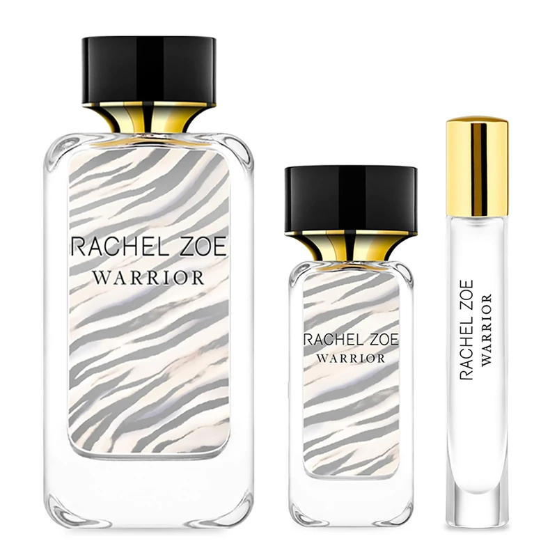 Rachel Zoe Warrior Set - Set Of 3 Eau De Parfum Sprays - 3.4 Oz Spray, 1 Oz Spray, 0.34 Oz Spray - Perfectly Balanced Feminine Perfume For Women - Lasting Signature Designer Scent