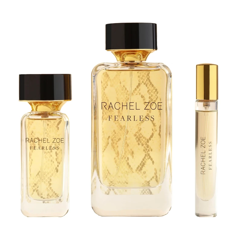 Rachel Zoe Fearless Set - Set Of 3 Eau De Parfum Sprays - 3.4 Oz Spray, 1 Oz Spray, 0.34 Oz Spray - Perfectly Balanced Feminine Perfume For Women - Lasting Signature Designer Scent