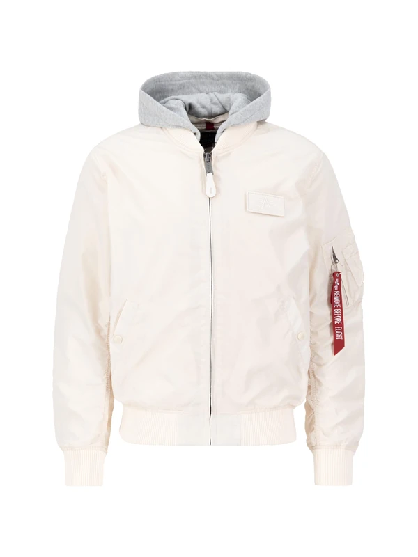 Alpha Industries MA-1 TT Hood Jacket - Jet Stream White 4XL